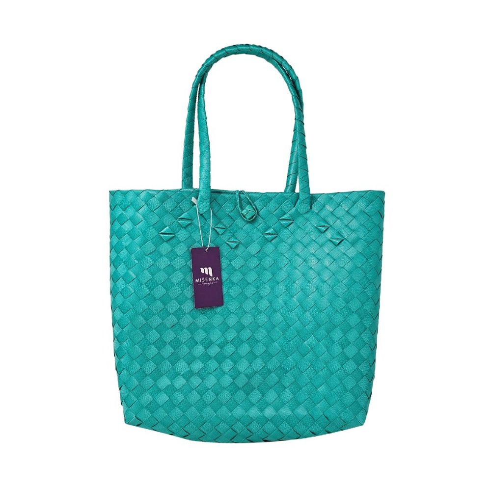 Misenka Handicrafts Philippine Bayong Mint Green Go Bag